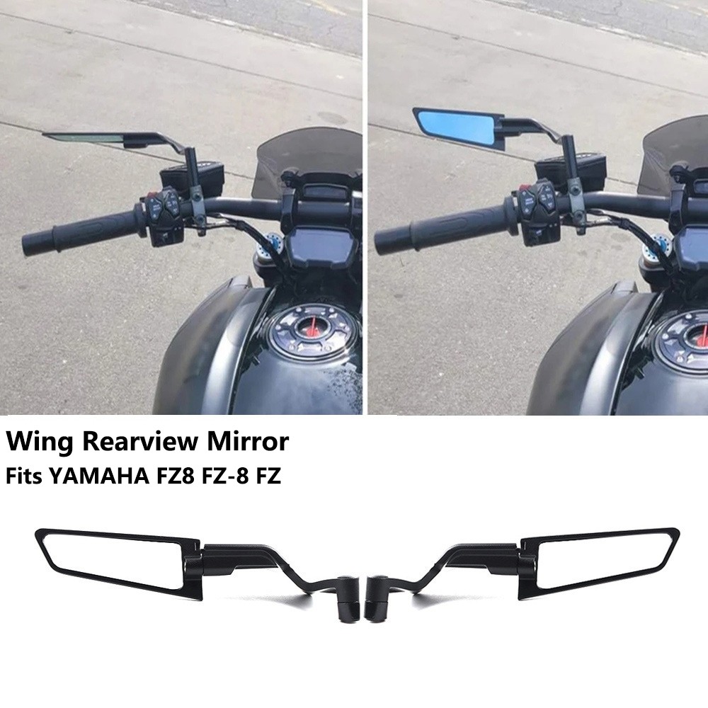 Thích hợp cho Yamaha FZ8, FZ-8, FZ Series Xe Máy Sửa Đổi Cố Định Cánh Gió Gương Chiếu Hậu Dao Không 