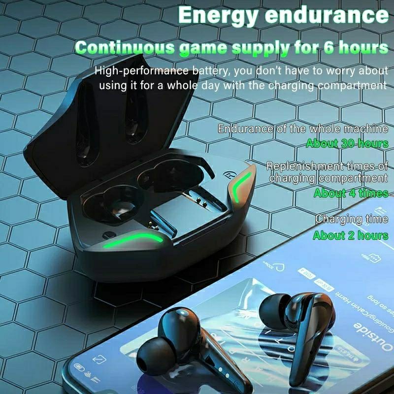 Tai nghe không dây G11 Tai nghe BluetoothTWS Tai nghe chơi game chống nước Tai nghe thể thao có micr