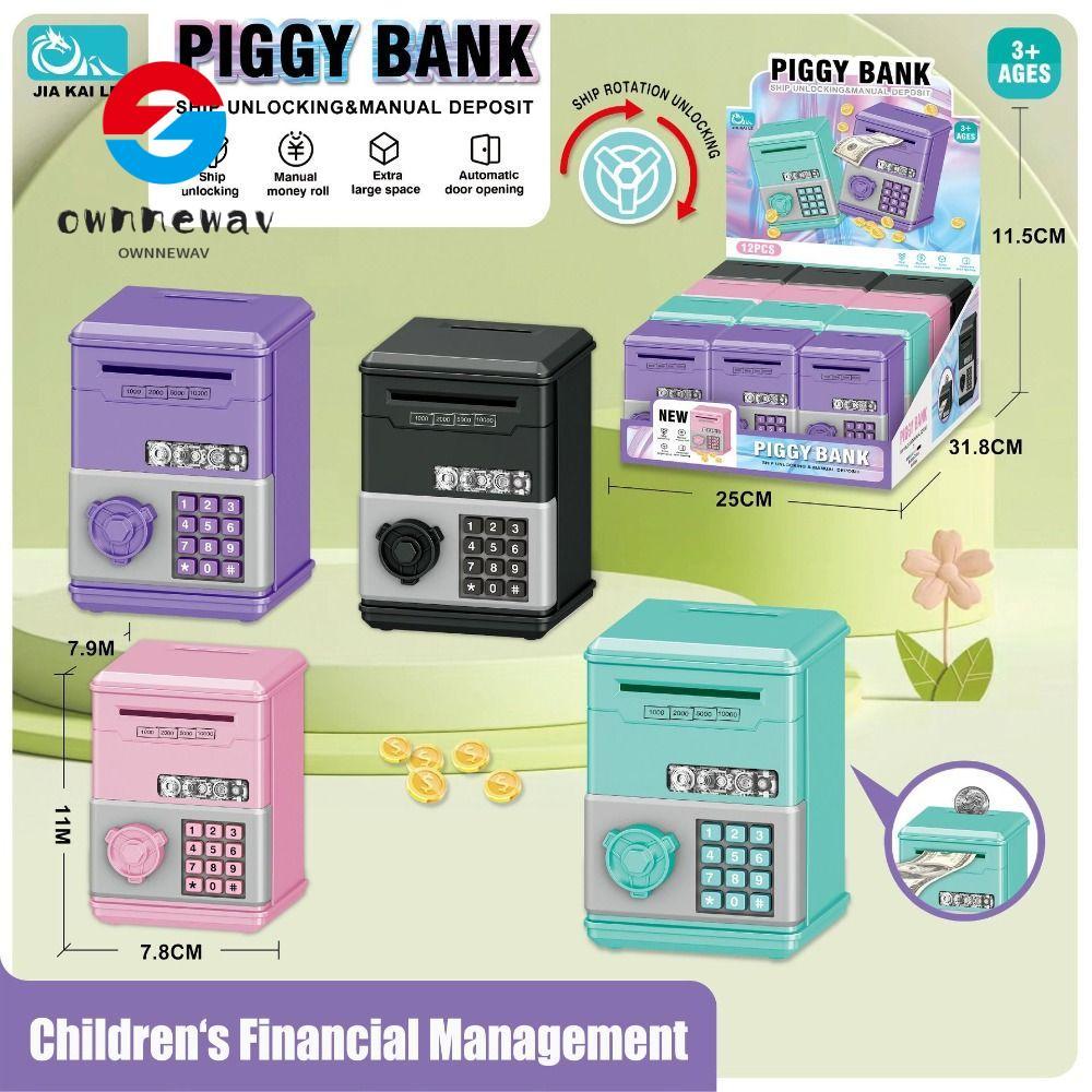 Hộp Đựng Tiền Tiết Kiệm Tiền TOWNNEPH, Mật Khẩu Đồ Chơi Trẻ Em Mini Heo Đất, Đồ Chơi Tiết Kiệm Tài C