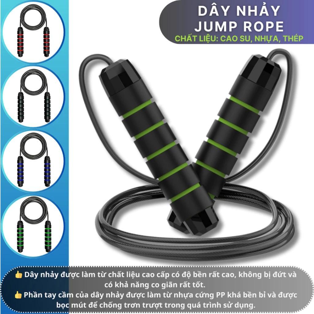 Dây Nhảy PVC Cao Cấp 6mm Boxing- Dây Nhảy Thể Lực - Dây nhảy tốc độ- Dây nhảy dây thể dục Tập Luyện 