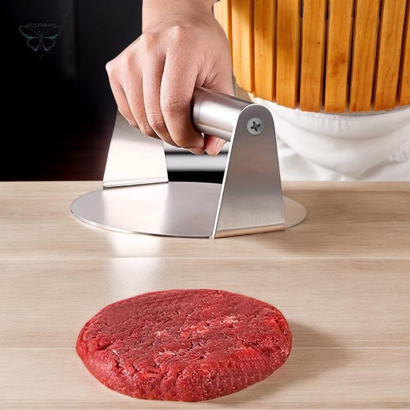GOCA Thép không gỉ Smash Burger Press Hamburger Patties Meat Masher Khuôn ép thịt tròn cho các loại 
