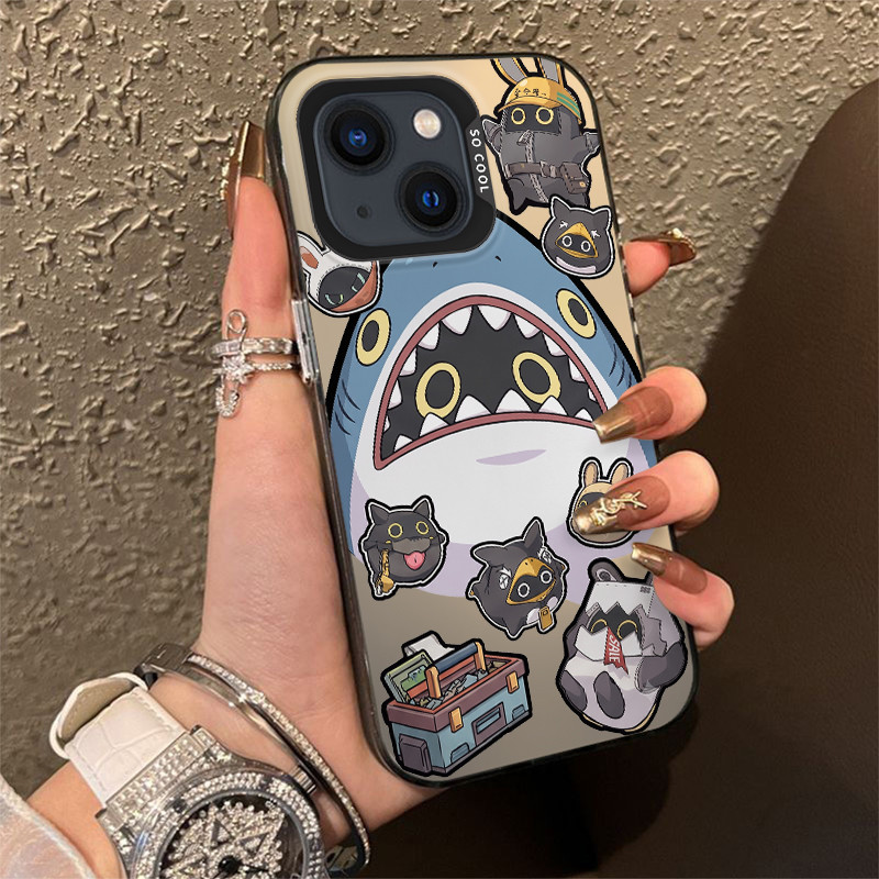 Ốp lưng Kawaii Shark Monster cho Samsung Galaxy A02S A03 A04 A03S A05 A05S A06 4G A07 A17 A12 13 A14