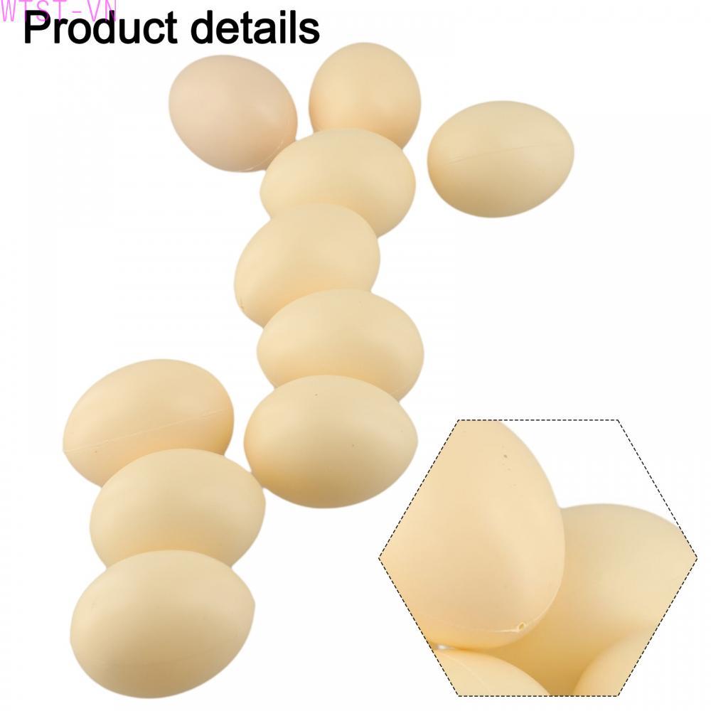 Faux Chicken Eggs High Quality Plastic Imaginative Play Plastic Chicken Eggs