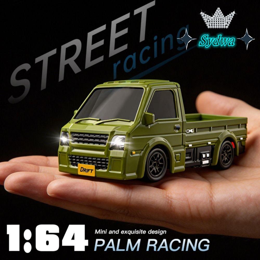 SYDWA RC Drift Car, Đèn LED Xe tải RC 1: 64 tốc độ cao, Chất lượng cao 2.4G có thể sạc lại 4WD Mini 