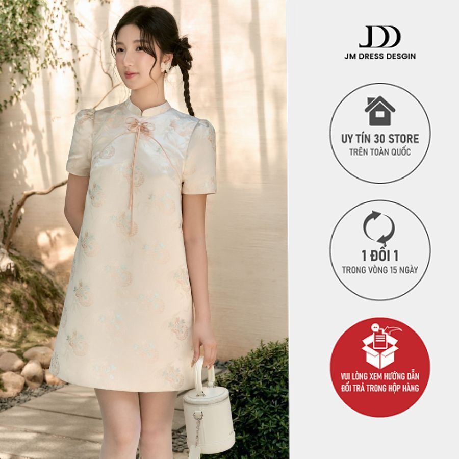 Đầm dáng suông bèo đổ chân 1F31.2411BF thiết kế bởi JM Dress Design