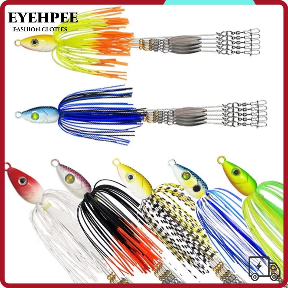 EYEHPEE Alabama Rig Mồi Câu Cá, Spinner Jigging Soft Swimbait, Dù Mềm Swimbait Bơi Biển Mồi Câu Cá B