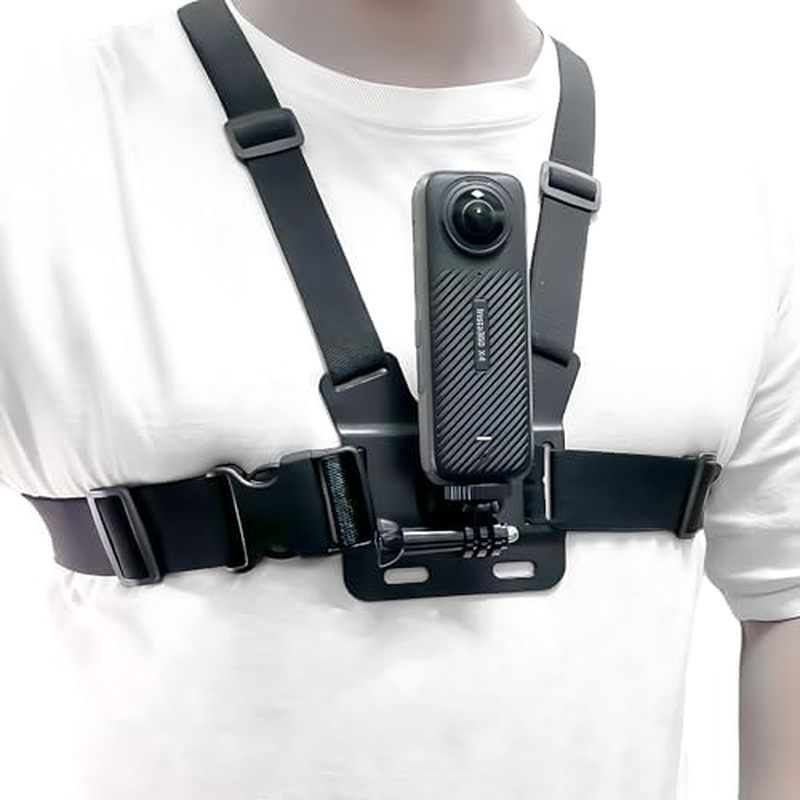 Adjustable Chest Mount Harness for Insta360 X5 X4 X3 X2 X ACE Pro ONE RS R GO 2 3, Chest Strap Body 