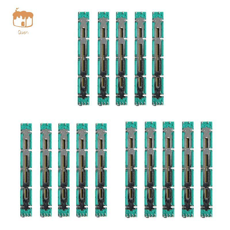 Quen 5 Chiếc Thẳng Trượt Lót Chiết Áp Trộn Fader Biến Điện Trở 75mm