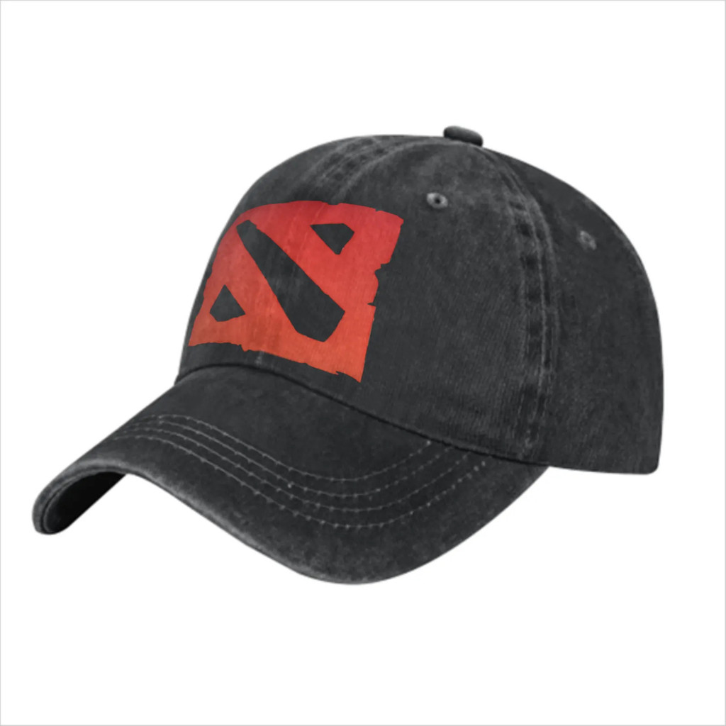 Mũ bóng chày Denim đã giặt có Logo Dota 2 PNQ9
