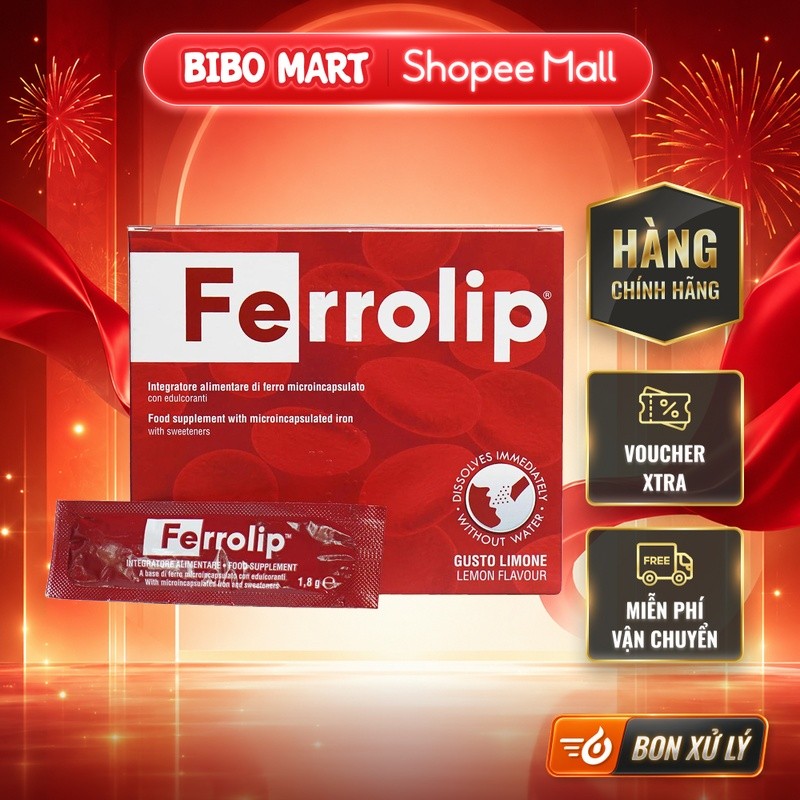 [LIVE] Sắt hữu cơ Ferrolip cho bà bầu hộp 20g - BM002