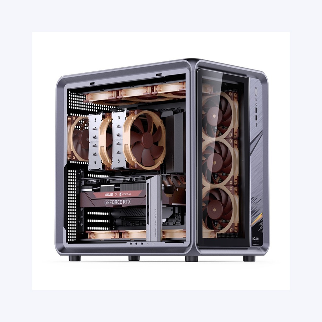 Vỏ Case Máy Tính Mid Tower JONSBO BO400 Gray (Hàng Chính Hãng)