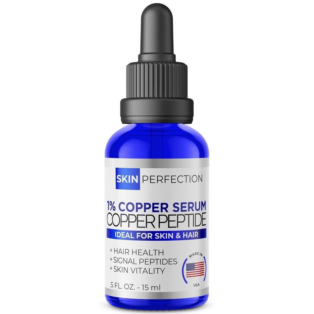 Perfection1% GHK-CuCopperPeptidesSerumforFaceHairScalp.5oz|GHK-Cupeptideserum + copperpeptideserumfo