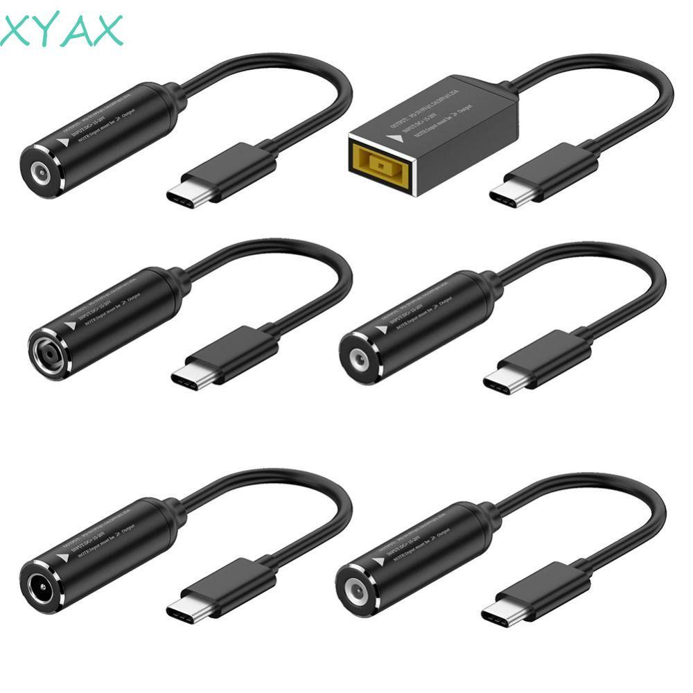 Cáp sạc XYAX DC sang Type-C, Cáp sạc PD 65W 5 / 9 / 20V Type-C sang DC Jack, Cắm và chạy 3A PD Đầu r
