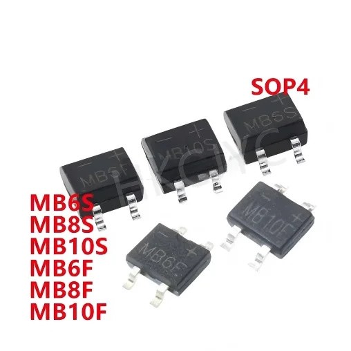 5 Chiếc MB6S MB8S MB10S MB6F MB8F MB10F SOP4 Chip ic Bán Buôn