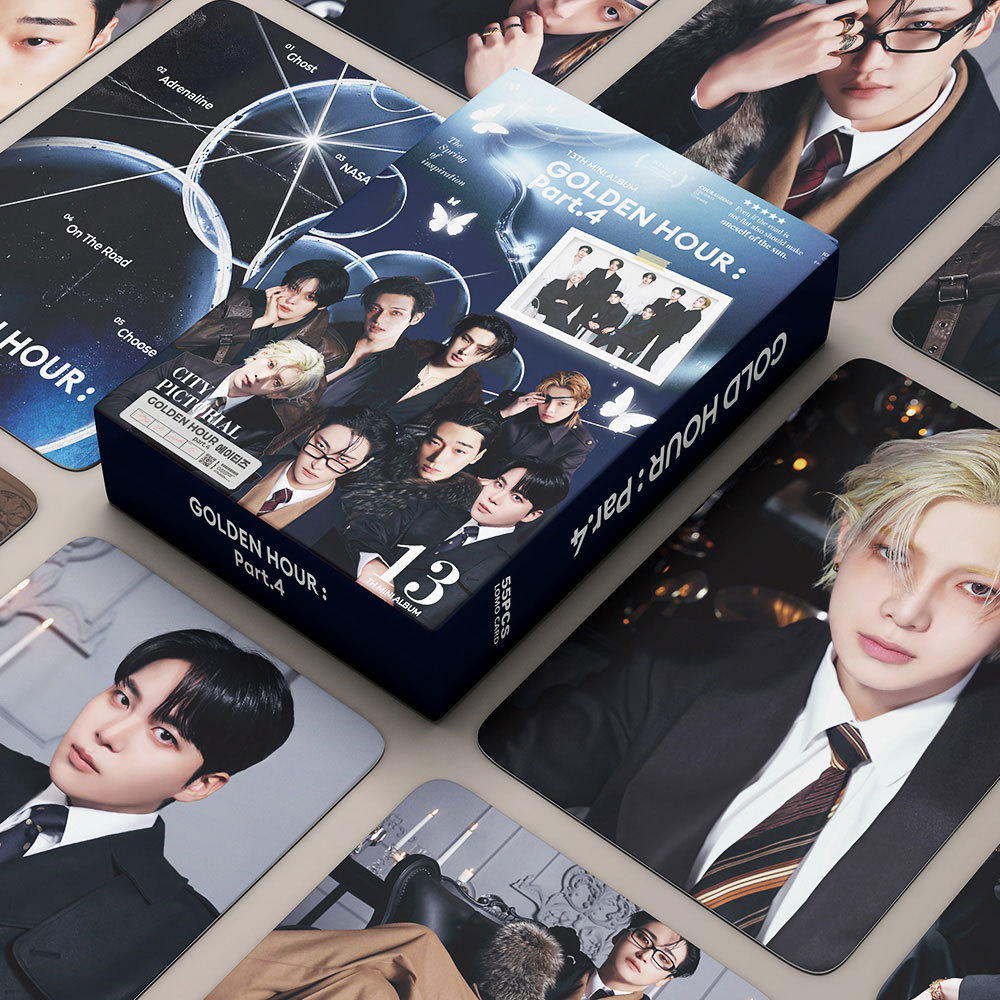 2026 Photocards 55 Miếng ATEEZ Hallyu Boys Group KPOP Cards ateez Album thứ 13 Thẻ Trang Trí Park Xi