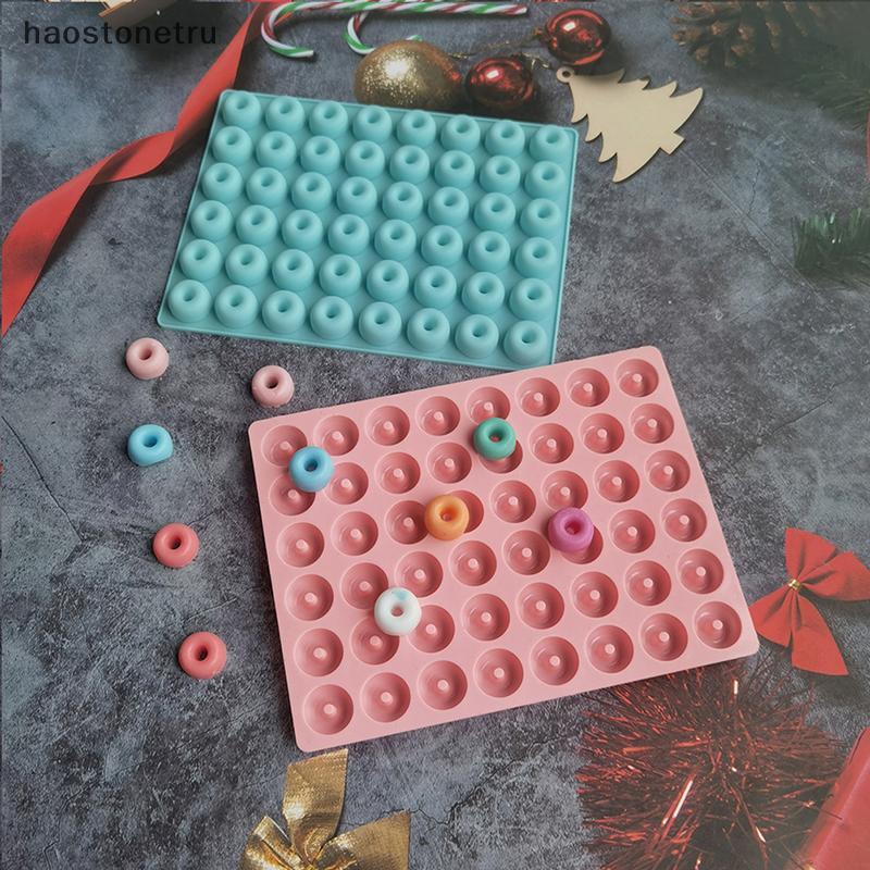 OST Mini Donut Chảo Khuôn 48 Khoang Silicon Nhỏ Donut Khuôn Muffin Cho Khay Nướng Khuôn Làm Bánh Don