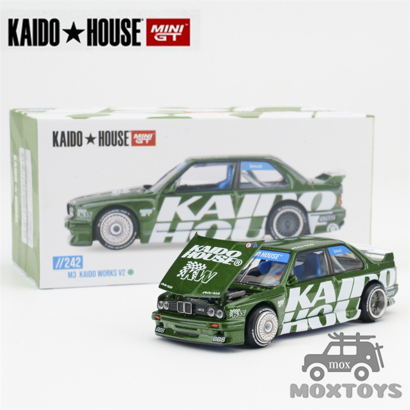 Kaido House x Mini GT 1: 64 M3 Kaido Works Green Diecast Model Car