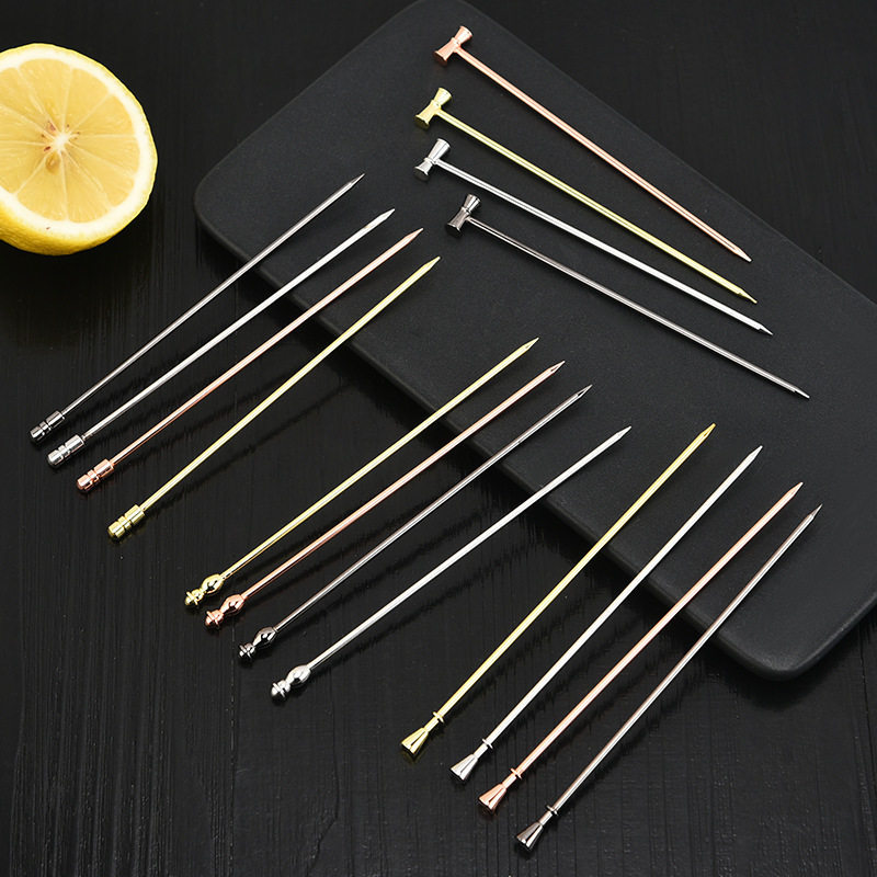 10 Miếng Sáng Tạo Martini Cocktail Kim Rượu Dính Cocktail Trang Trí Olive Dính Trái Cây Dính Trái Câ