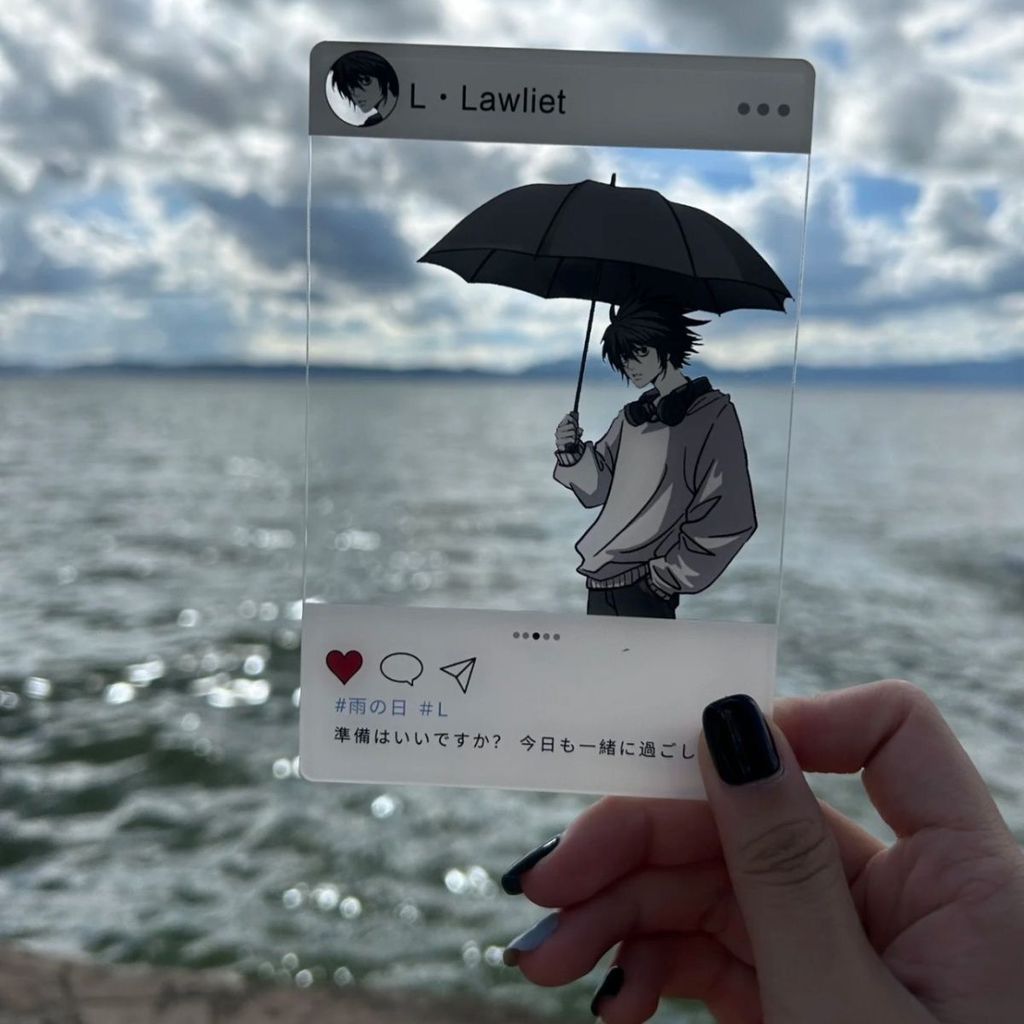Hoạt Hình Hàng Hóa Death Notes L Phong Cách Mới Ô L Acrylic HD Thẻ Trong Suốt