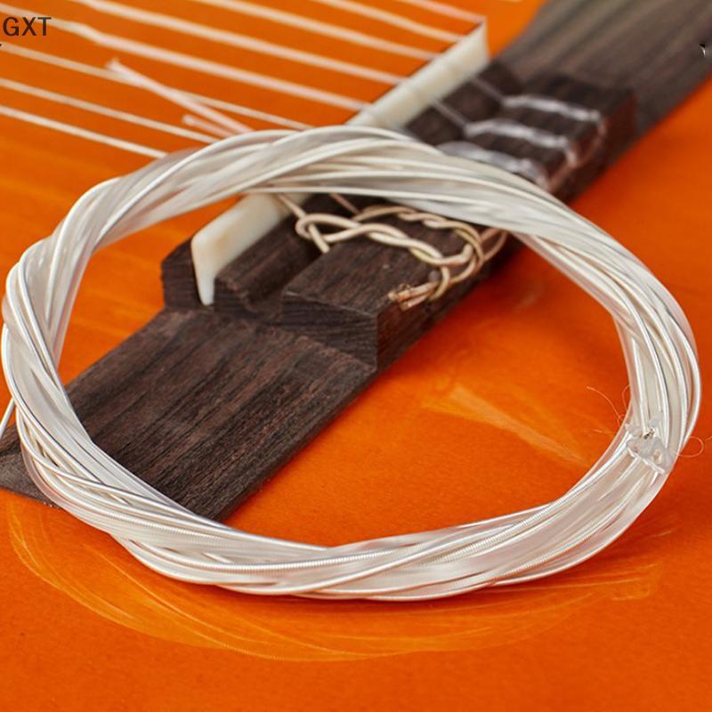 Fu 6pcs Guitar Strings Nylon bạc Strings Set đối với cổ điển guitar cổ điển CK