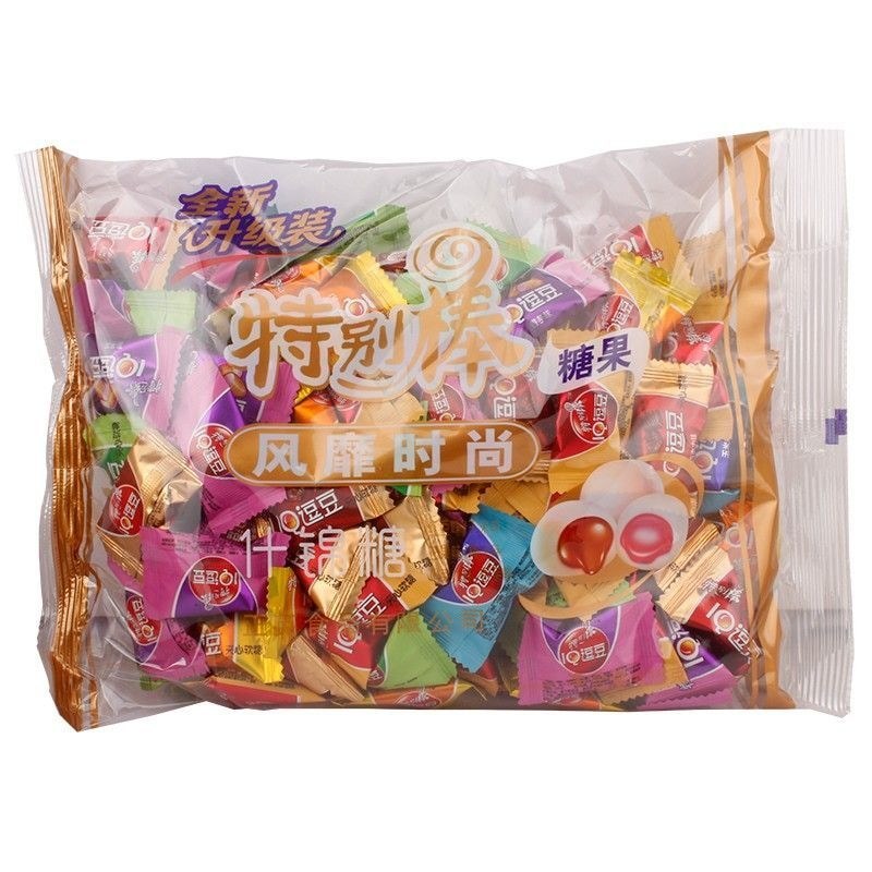 Zhengying Special Stick IQ Teasing Bean Crispy Skin Filled Jelly Fresh Milk Ball 418g Gói lớn Quà tặ