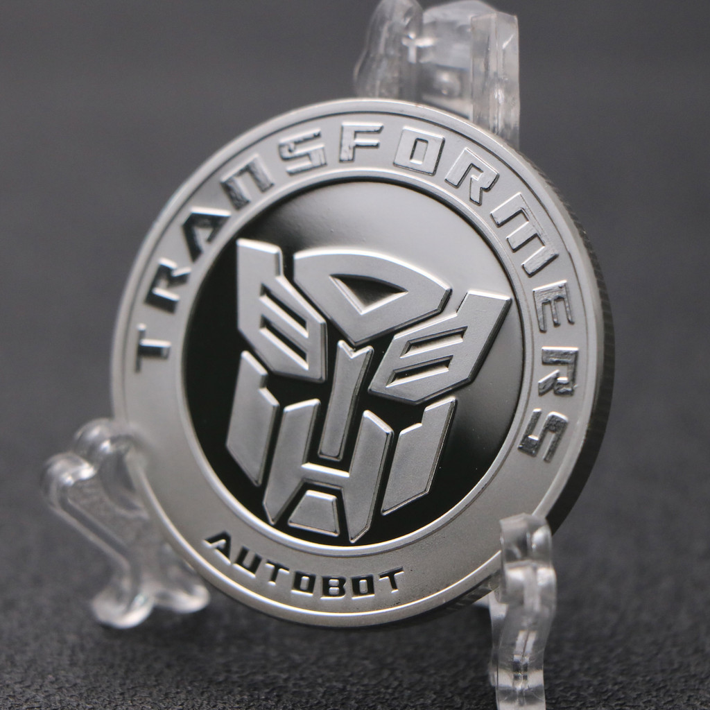 Phim Hoạt Hình Mỹ Chương Avengers Transformers Autobot Anh Hùng Bạc Đồng Xu Kỷ Niệm Đồng Xu May Mắn 