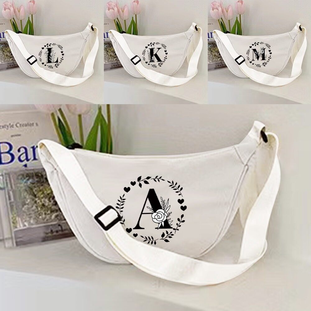 Túi đeo chéo nylon Modern Plain Nylon Dumpling Shoulder Bag Durable Nylon Casual Women Crossbody Bag