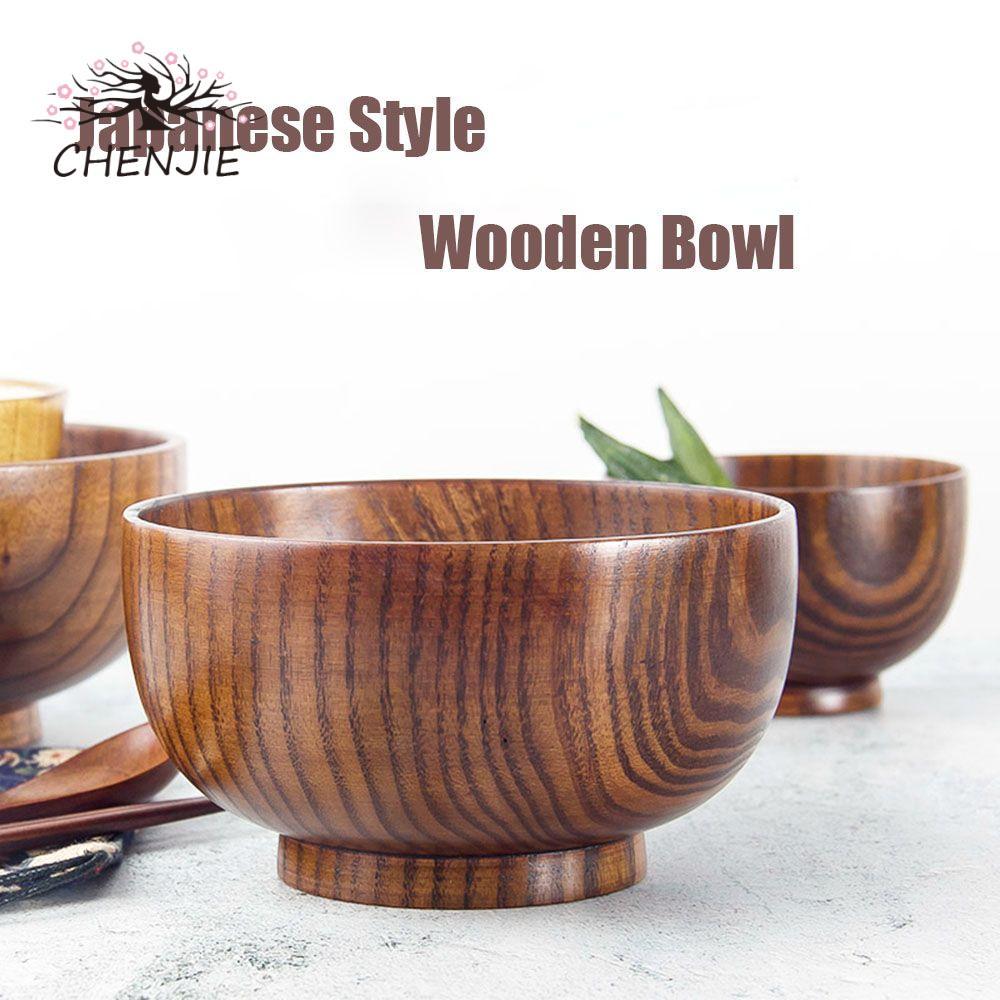 LENJIE Bát Gỗ Handmade Nhà Bếp Salad Trái Cây Sáng Tạo Dụng Cụ Gia Đình Tre Thân Thiện Súp Sala Phon