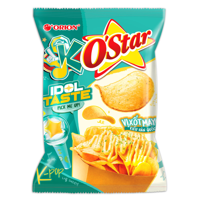 Bánh snack OStar vị xốt Mayo Hàn Quốc gói 78g - 29871