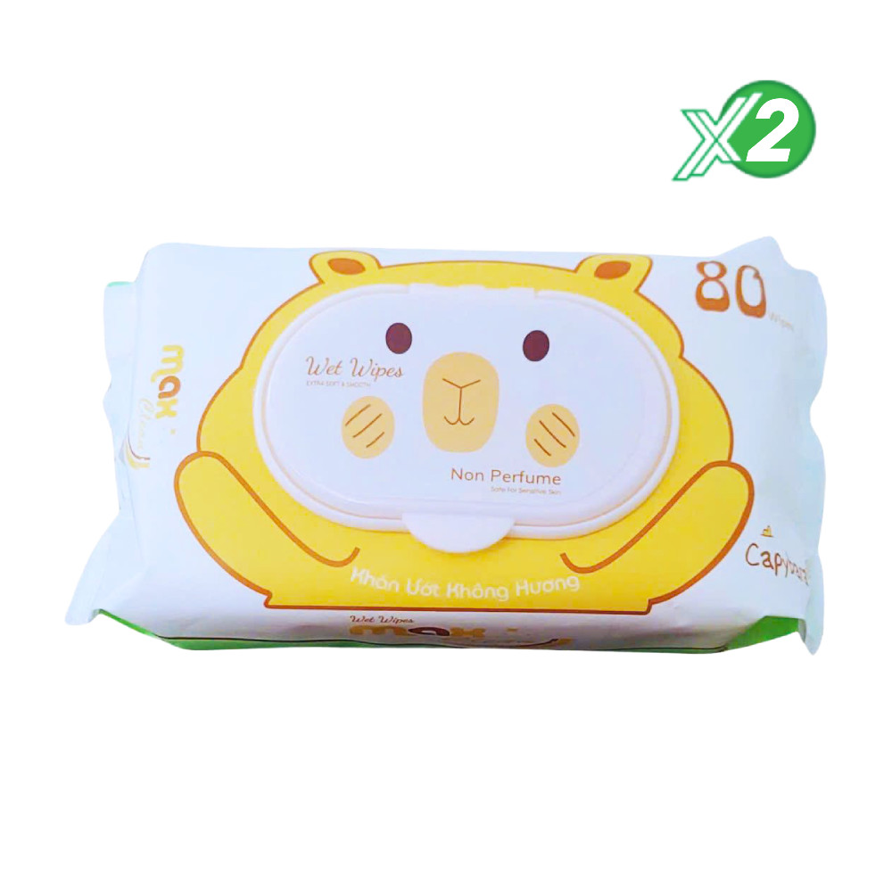 Lô 2 khăn ướt Max Cool Max Clean 80 tờ + Hàng tặng - 21448