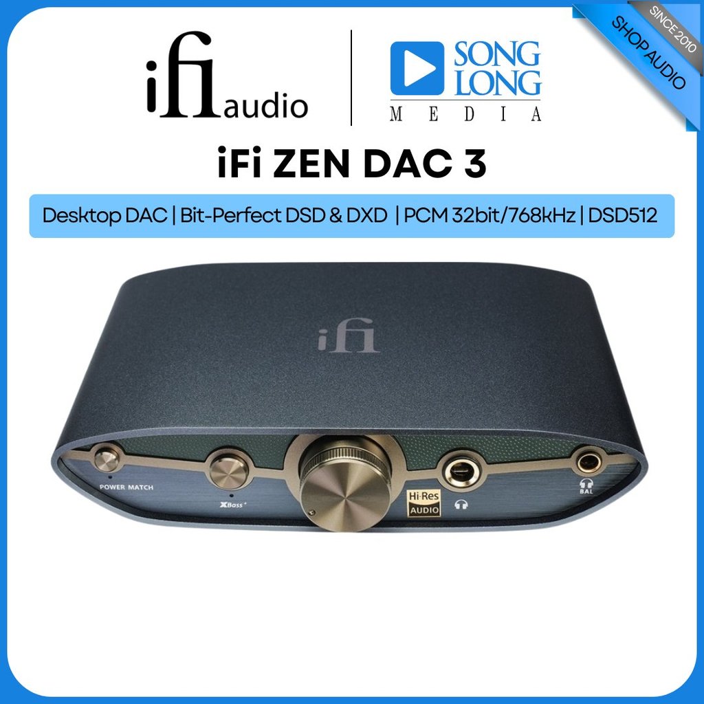 Thiết bị giải mã âm thanh IFI ZEN DAC 3 -  Hàng Chính Hãng - Songlongmedia