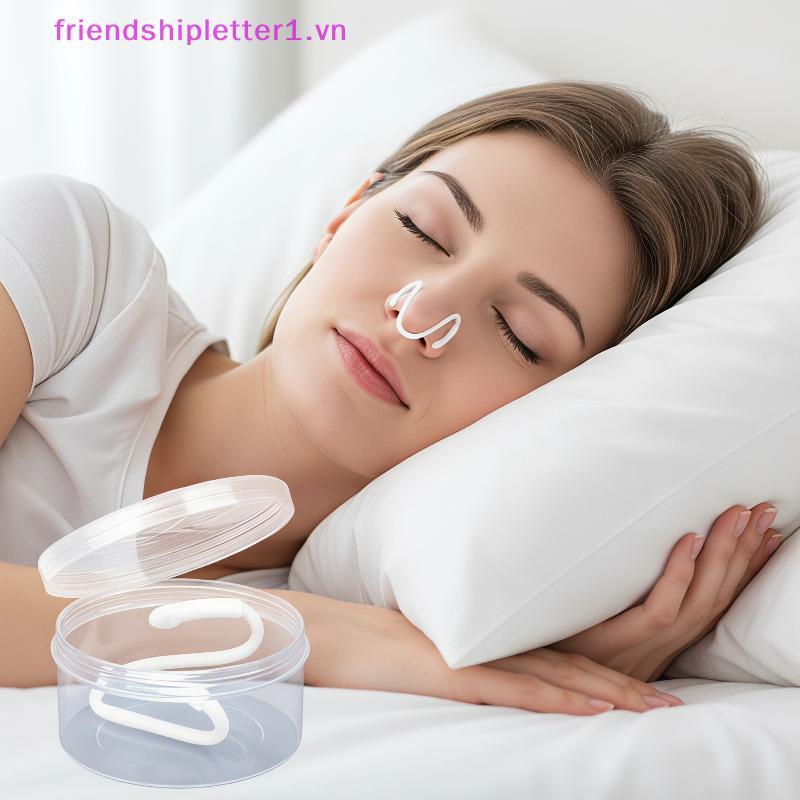 {FH Fashion} Kẹp mũi giảm ngáy bằng silicon có thể tháo rời Kẹp mũi chống ngáy có thể tái sử dụng Hỗ trợ giấc ngủ cho người lớn ngủ ban đêm.