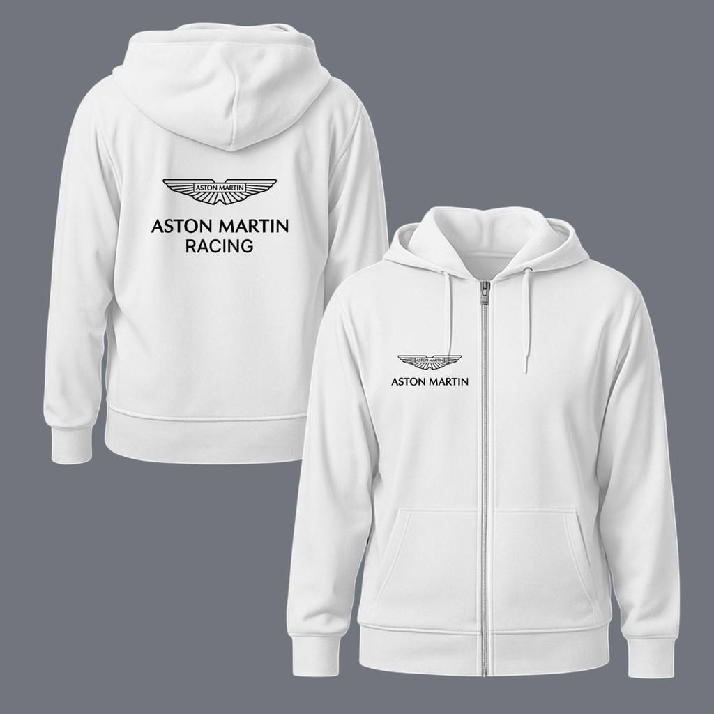 Áo Hoodie có khóa kéo của đội đua Aston Martin – Áo khoác Cotton cao cấp