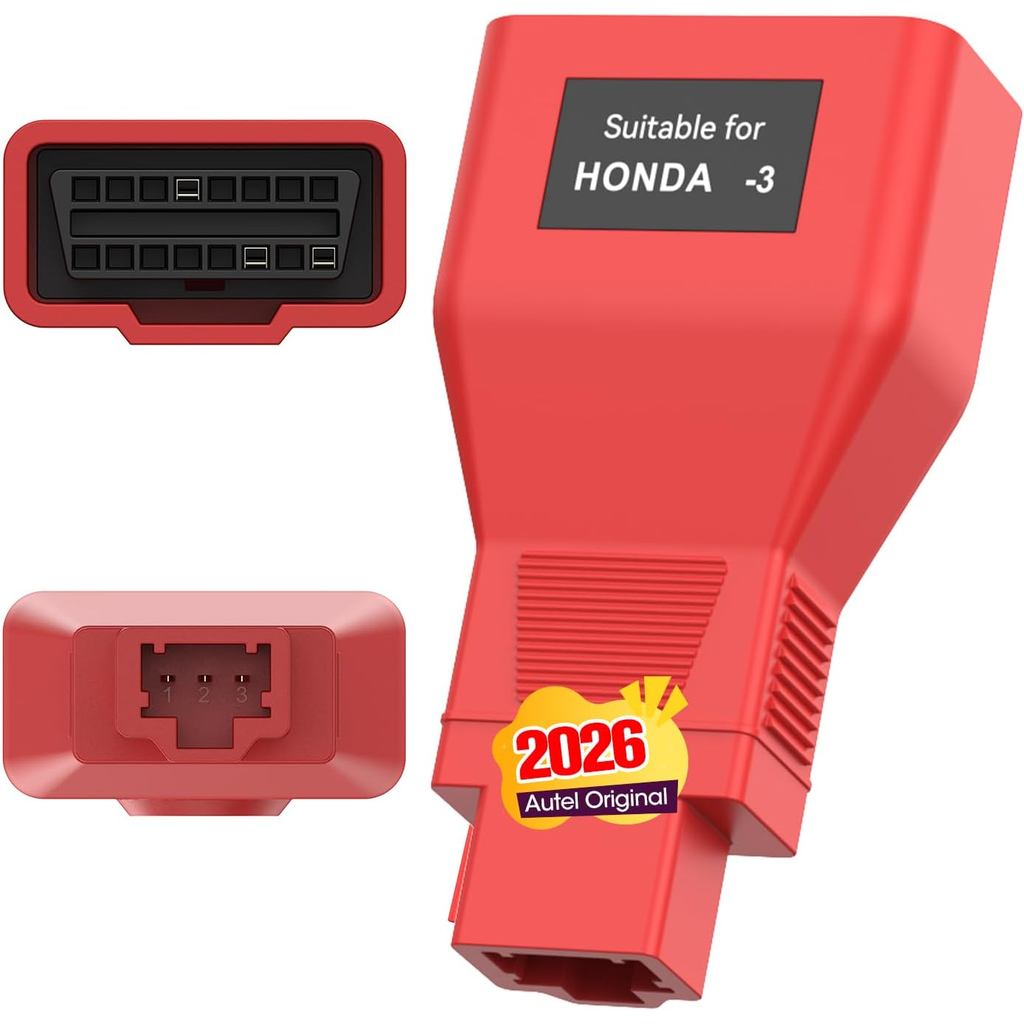 Autel Original 3 Pin Nam Đến 16 Pin Nữ OBDII Adapter Cho Xe Honda, Đầu Nối OBD1 Đến Obd2 Bộ Chuyển Đ