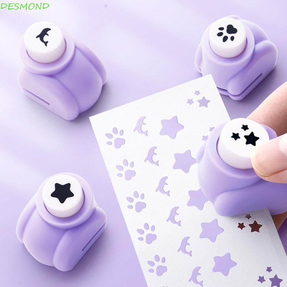 DESMOND Mini Paper Puncher Handmade Loose-leaf Paper Cutter DIY Crafts Tool Đồ chơi trẻ em Thêu Sò D