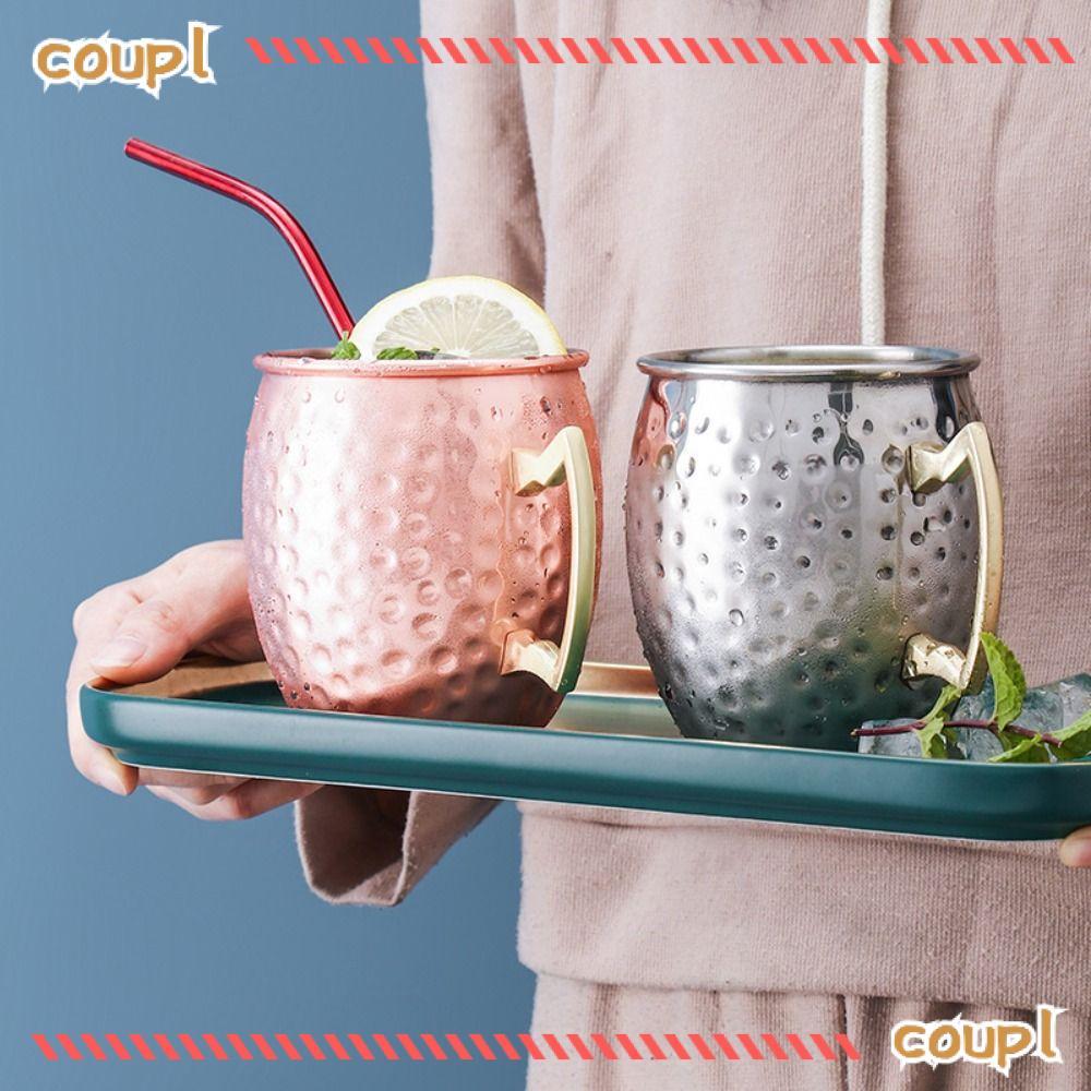 Cốc búa COUPL, Cốc cốc thủ công 500ml, có tay cầm đinh tán chắc chắn Bề ngoài chải mịn màng Moscow M