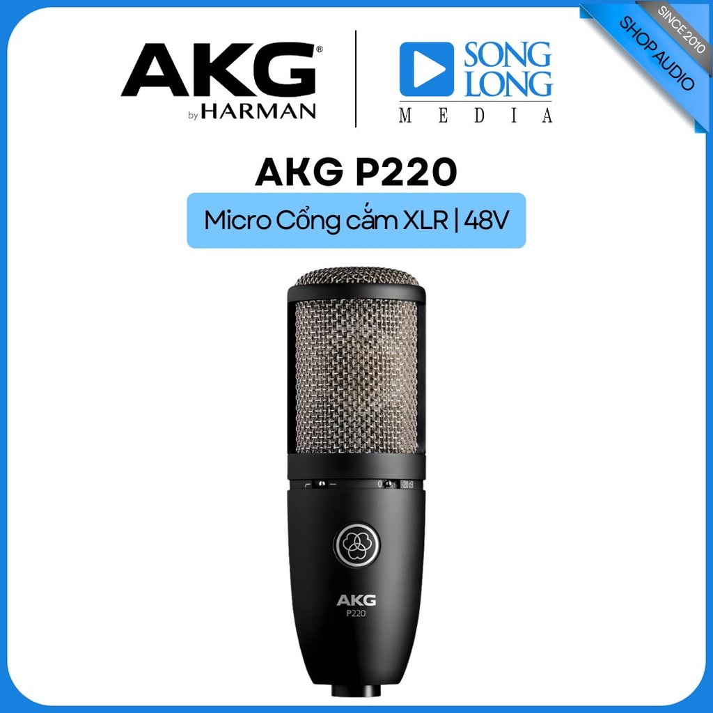 Micro thu âm AKG P220 - Hàng Chính Hãng - Songlongmedia