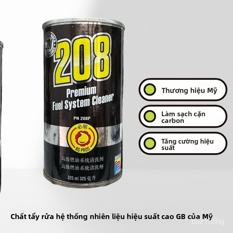 Dung dịch làm sạch muội than động cơ BG208 nhập khẩu Mỹ phục hồi hiệu suất