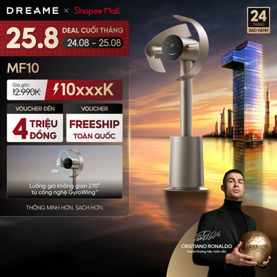 Dreame MF10 Quạt không cánh thông minh | luồng gió không gian 270° | 3 chế độ vận hành | BH 24 tháng