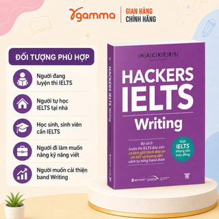 Sách - HACKERS IELTS Writing - Kèm Giải Thích Đáp Án và hướng dẫn tăng band (Gamma Books)
