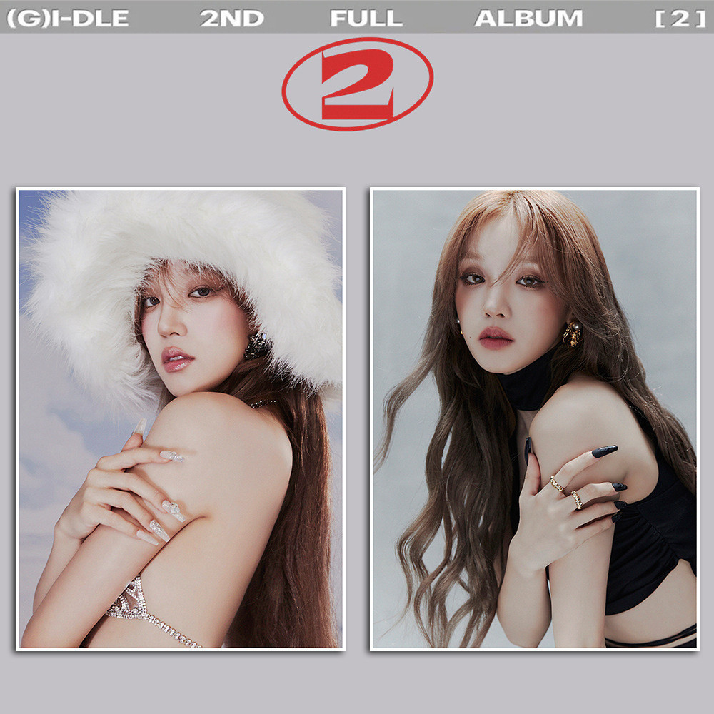 GIDLE Album Mới Hai Hàng Hóa Ảnh Poster 2 Bộ Sưu Tập Poster Hình Ảnh Tự Dính