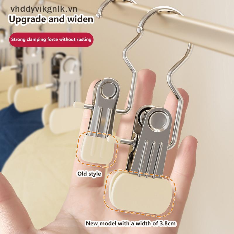 Vhd 5 / 10 Cái Nâng Cấp Mở Rộng Tủ Quần Áo Tổ Chức Không Dấu Vết Kẹp Quần Áo Chốt Quần Áo Có Móc Quầ