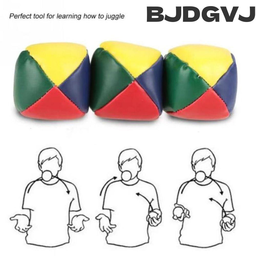 BJDGVJ 3 Quả bóng Juggling Fun Circus Học cách Juggle Đồ chơi trẻ em