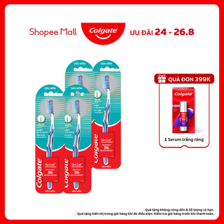 Bộ 4 Bàn chải Colgate Slimsoft Advanced ngăn chảy máu nướu siêu mềm mảnh