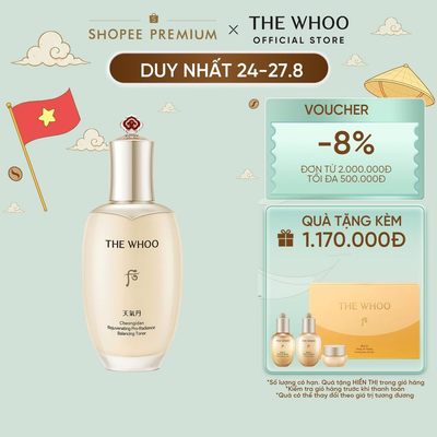 [THE WHOO OFFICIAL] Nước cân bằng tái sinh da Cheongidan Rejuvenating Pro-Radiance Balancing Toner 150ml