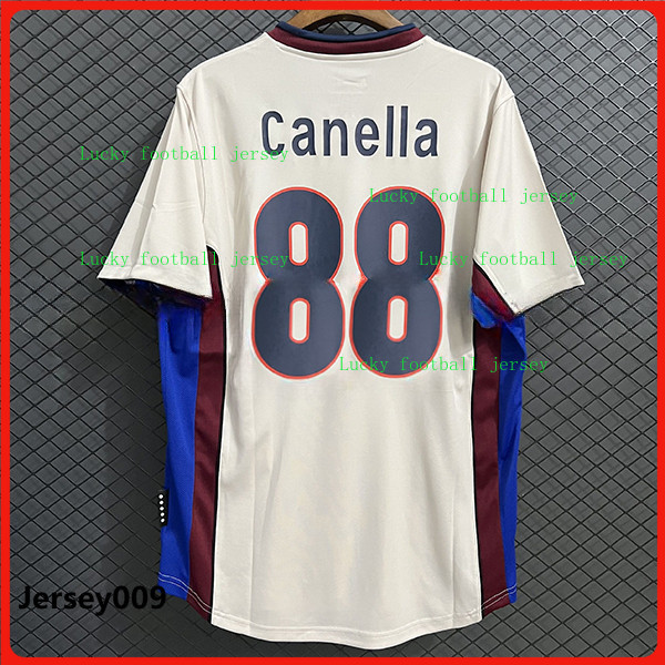 1998 / 99 Retro Barcelona Sân Khách Jersey Vintage Áo Bóng Đá 98 / 99 +