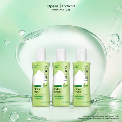Bộ 3 chai Dung Dịch Vệ Sinh Phụ nữ Lactacyd Odor Fresh Ngăn Mùi 24H 150ml/chai