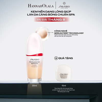 [Daily Hannah] Kem nền Shiseido Revitalessence Skin Glow Foundation 30ml
