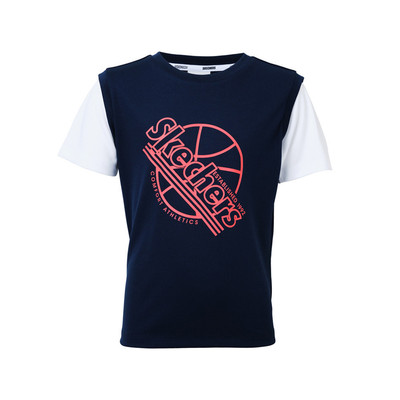 Áo Thun Tay Ngắn Bé Trai Skechers Basketball Short Sleeve Tee - SL324B343-NV01 Online Sale