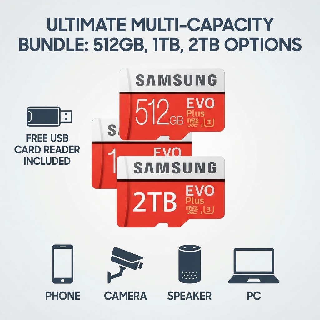 Thẻ Nhớ Samsung 512GB 1TB Thẻ SD Tốc Độ Cao micro SD Card 2TB